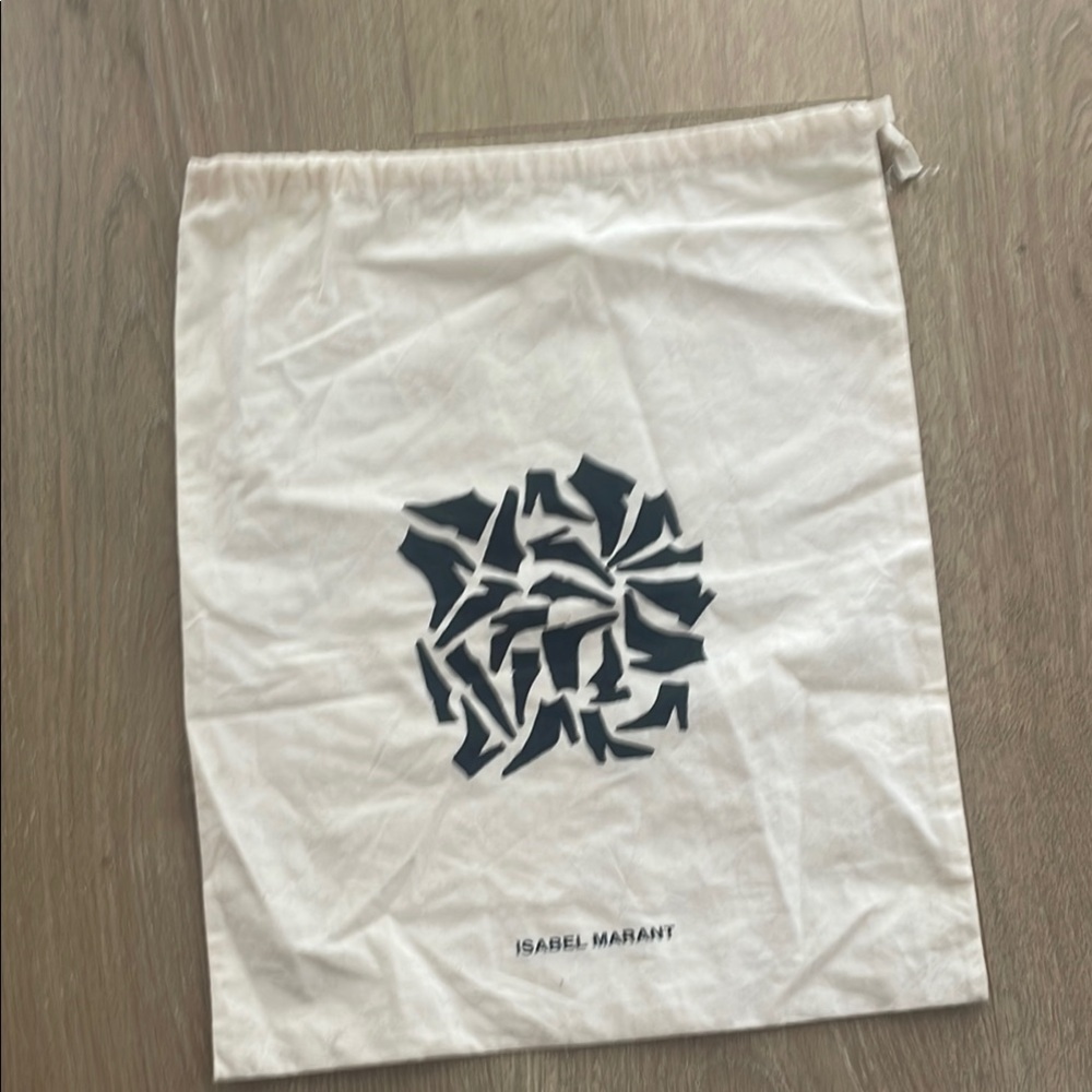 Isabel Marant Cream Dust Bag with Black Logo